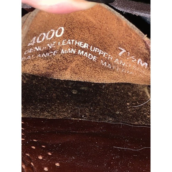 QUODDY Leather Moccasins Mens Size 7.5 Brown Loafer Boat Shoes main image 6